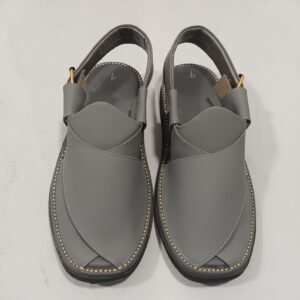 Peshawari Chappal Naram Qadam Pro Grey Color Traditional Casual Wear For Men