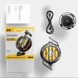 MEMO CX07 Magnetic Mobile Phone Cooling Fan 15W RGB Gaming Cooler for Android & iPhone | Silent Semiconductor Cooling Radiator for PUBG, Free Fire & COD Mobile