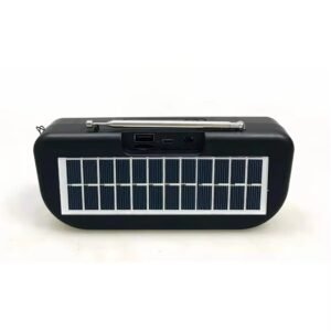 Portable Solar Rechargeable Radio With USB Charging Cable For Outdoor Use
