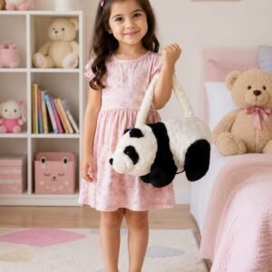 Panda Bag for Girls – Cute Cartoon Panda Shoulder Bag | Kids Fashion Crossbody Handbag