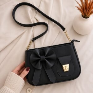 Bella Bow Shoulder Bag – Fashion Mini Handbag with Decorative Bow Design