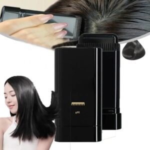 Instant Root Touch-Up Hair Color Comb Stick | Waterproof & Sweatproof Hair Dye Comb | Long-Lasting Black/Brown Hair Color